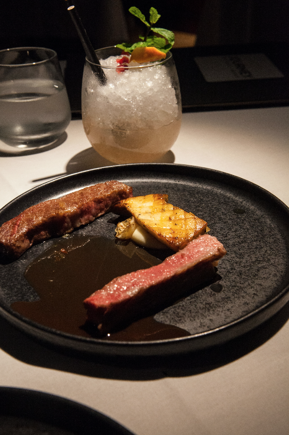Steak served at Restaurant Journey